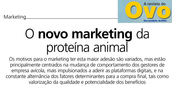 Artigo destaca o novo marketing da proteína animal