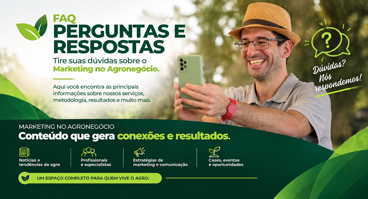 FAQ do site Marketing no Agronegócio