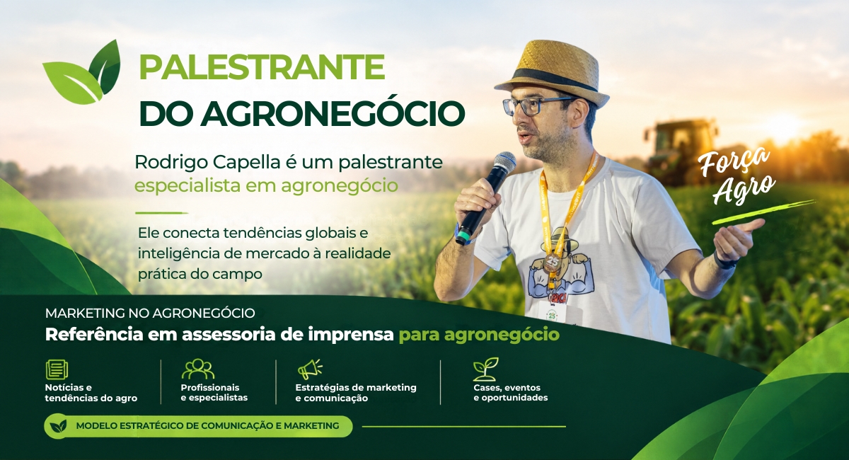 Palestrante Especialista em Agronegócio Rodrigo Capella